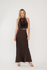 Vestido Satin Lace