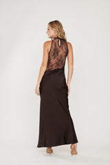 Vestido Satin Lace