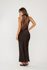Vestido Satin Lace